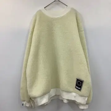 SIMMP. 보아 플리스 풀오버 화이트 XL