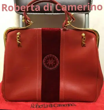 로베르타 디 카메리노 카라벨라 핸드백 벨로아 가죽