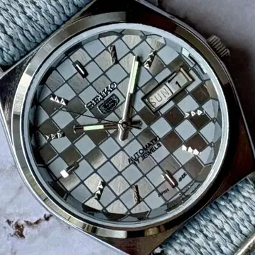 세이코 5 오버홀 완료 데이데이트 자동 와인딩 빈티지 70년대 그레이