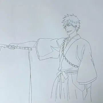 블리치 친필 원화 이치고/애니메이션 셀화 Anime Genga Cel