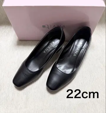 [컨디션 최상] DIANA 블랙 펌프스 22cm