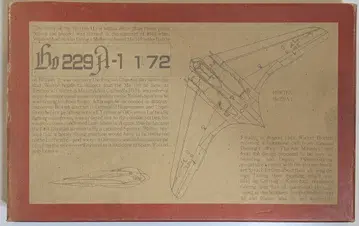 1/72 레진 키트 JRC 전익형 전투 폭격기 호르텐 Ho229 A-1