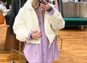 스픽 앤 스팬 숏 기장 블루종 충전솜