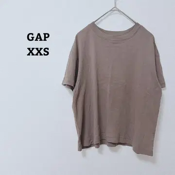 갭 T셔츠 숏 기장 심플 무지 반팔 캐주얼 XXS
