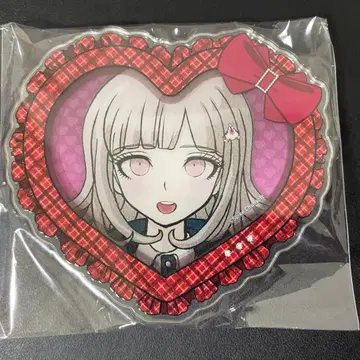 단간론파 에비텐 하트형 아크릴 배지 나나미 치아키
