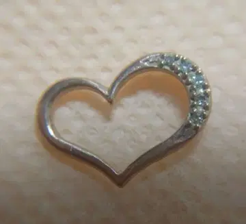 오픈 하트형 핑크 골드 다이아몬드 액세서리 k10