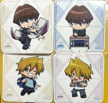 유희왕 콜라보 카페 BLANC 카이바 세토 조노우치 카츠야 코스터 세트