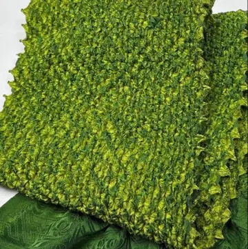 미사용 w-263 순수 실크 오비 장식 천 총 조임 후리소데 성인식 그린