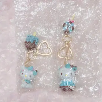 산리오 시크릿 마스코트 참 초코 민트 키티 챠미키티