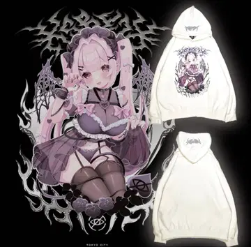 유메모이아 x KRY 전면 풀 그래픽 BIG 후드티