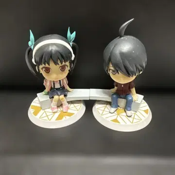 모노가타리 시리즈 치비큥캐릭터 하치쿠지 마요이 아라라기 코요미 2체 세트