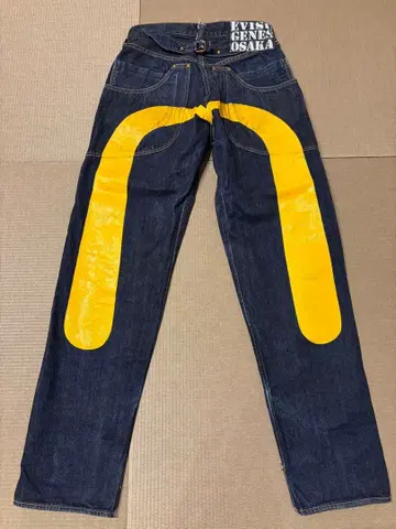 EVISU 팬더 로고 데님 팬츠