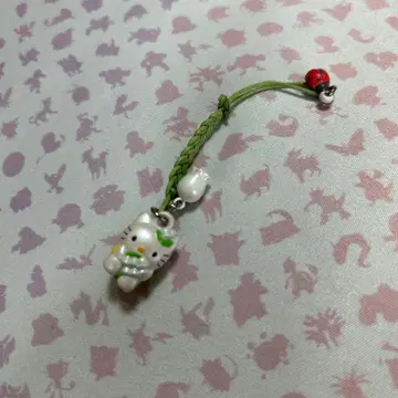 3 헬로키티 스트랩 그린 무당벌레 키링 스즈란 귀여운