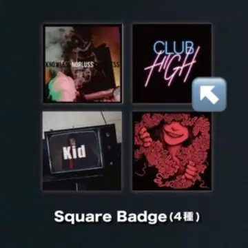 싱어즈 하이 FC 가챠가챠 스퀘어 배지 CLUB HIGH