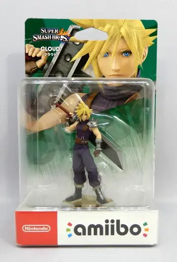 닌텐도 amiibo 슈퍼 스매시브라더스 클라우드(바닥면 한글 표기)