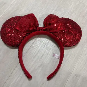 빨간 미니 마우스 귀 머리띠