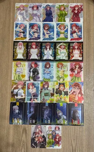 영화 5등분의 신부 메탈 카드 컬렉션 전 32종 세트