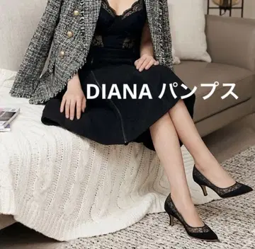DIANA 다이애나 레이스 펌프스 블랙 23.5