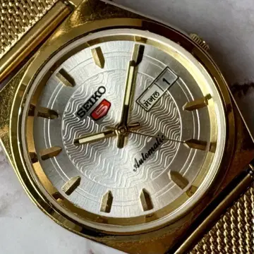 세이코 5 오버홀 완료 데이데이트 자동 와인딩 빈티지 70S 실버