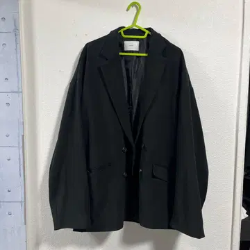 remer 루즈 베이직 더블 테일러드 재킷