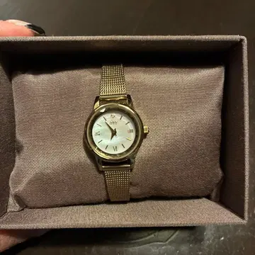 ete JAL 기내 구매 한정판 오리지널 골드 솔라 워치