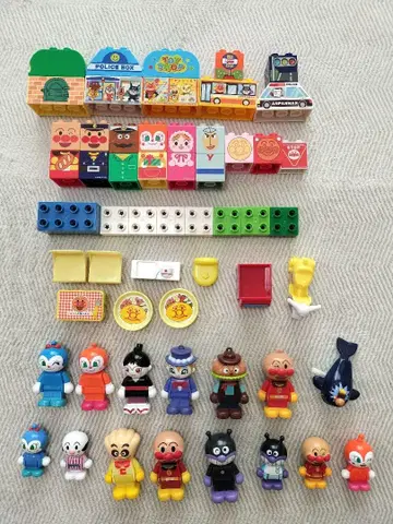 호빵맨 블록 라보 외 세트!!