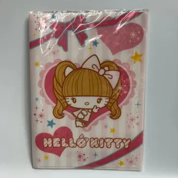 산리오 헬로키티 츠지 노조미 클리어 파일 리본 헤이세이 레트로