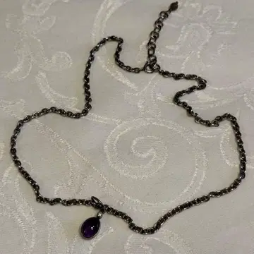 카레 코펜하겐 실버 자수정 목걸이 카레 주얼리