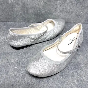 레페토 스트랩 발레 슈즈 실버 37 23.5cm