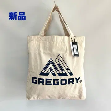 새상품 GREGORY COTTON CANVAS TOTE 네이비 로고