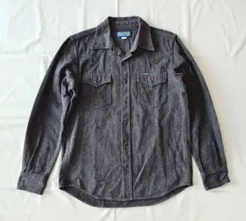 IRON HEART 헤링본 웨스턴 셔츠 사이즈 M 그레이