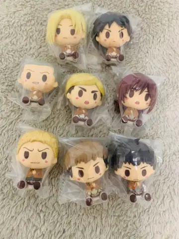 전 8종 세트 쵸코놋코 피규어 제일복권 진격의 거인