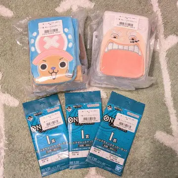 원피스 카드 게임 제일복권 봉제 인형 멀티 카드 케이스 스티커