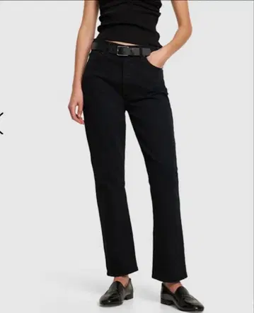 GOLDSIGN 새상품 블랙 슬랙스 데님 청바지 팬츠 USA 제조