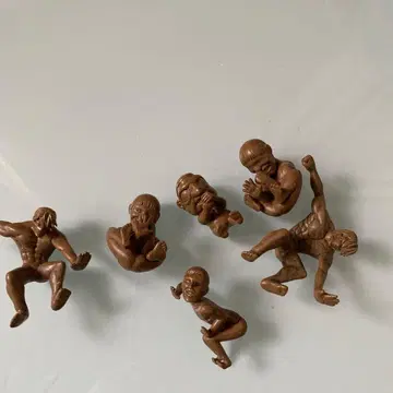 액션 피규어 6개 브라운 진격의 거인 쌓아올리기 대작전