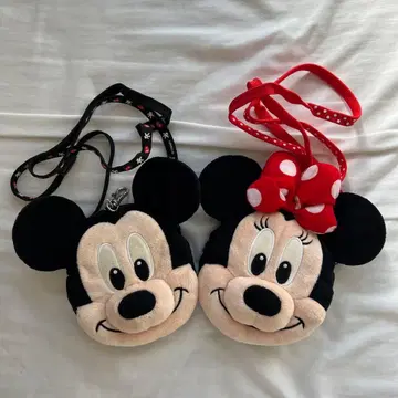 미키마우스 미니 마우스 코인 케이스 낚시릴 달린 미니백