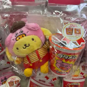 산리오 부타멘 마스코트 키링 푸딩