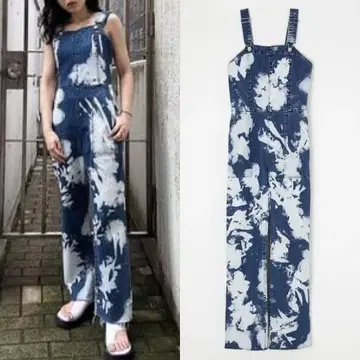 MOUSSY WAIST FIT BLEACH 점프수트