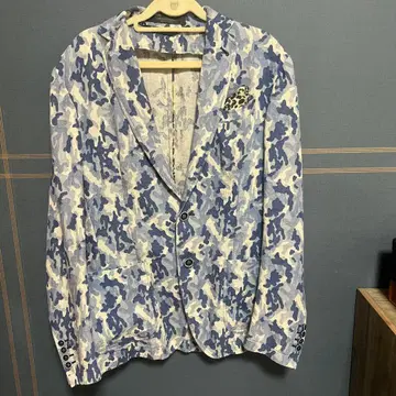 메싸제리에 자켓 카모플라쥬 블루 계열 봄/여름 이탈리아제 사이즈 48