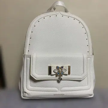 사만사베가 비쥬 리본 백팩 화이트 대 SAMANTHAVEGA