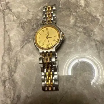 dunhill 아날로그 손목시계 골드/실버