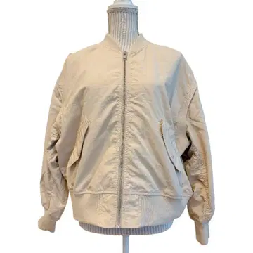 Simplicite 2WAY 블루종 베이지 자켓 소매 탈부착 가능