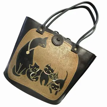 CAT WALK OIKAWA 토트백 오이카와 히로시 고양이 블랙