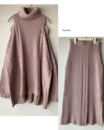 REDYAZEL 니트 오프숄더 셋업 ZARA 스나이델