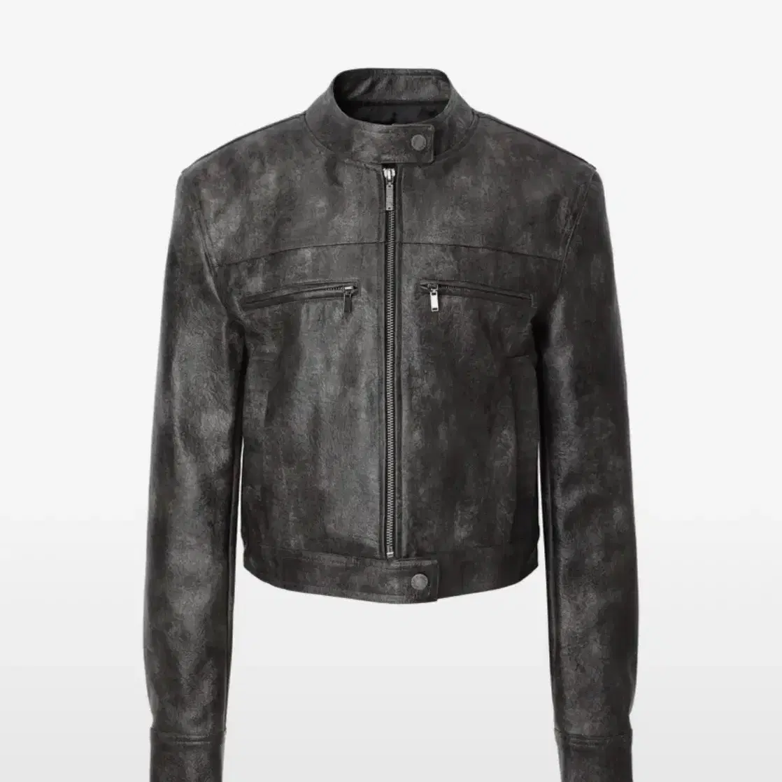 Khaki Point Antique Crop Tweed Jacket on Bunjang Global Site.