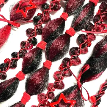 포무포무헤어 pompomhair 덕질 하라주쿠 패션 머리끈 익스텐션