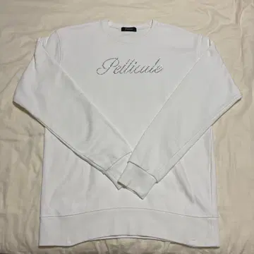 페리큐르 pellicule 맨투맨 화이트 로고 반짝반짝