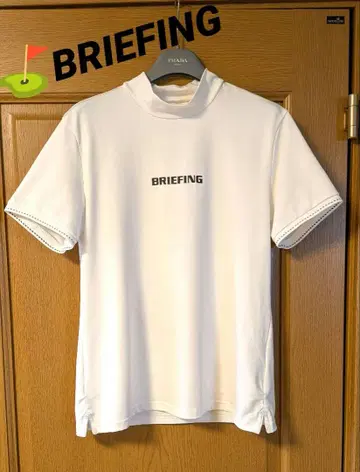 새상품급 BRIEFING 하이넥 셔츠 반팔 브리핑 모크