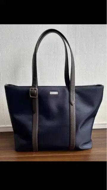 TAKEO KIKUCHI 나일론 가죽 비즈니스 토트백 다케오 키쿠치