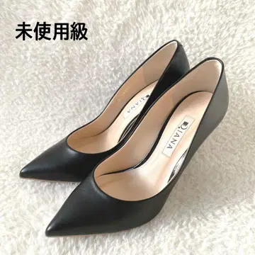 컨디션 최상 DIANA 다이애나 가죽 x 블랙 스틸레토 펌프스